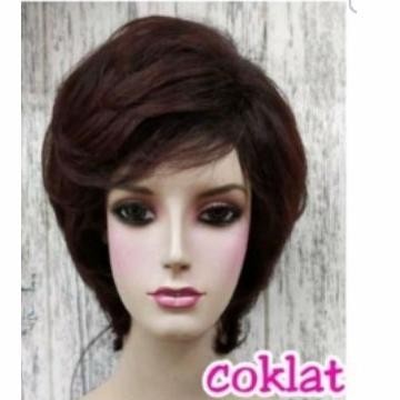 COD WIG PENDEK WIG MOMMY WIG WANITA PENDEK RAMBUT PALSU WANITA PEREMPUAN