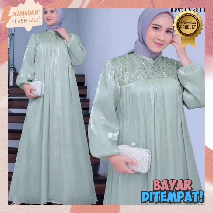 Baju Muslim Wanita Terbaru 2024 Games Dewasa Setelan Maxi Kekinian Hijab Dress Lebaran Idul Fitri Ga
