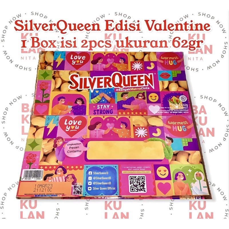 

LL8 COKLAT SILVERQUEEN EDISI VALENTINE IDE KADO ULANGTAHUN WISUDA GRADUATION W2O