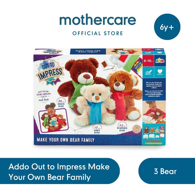 Addo Out to Impress Make Your Own Bear Family - DIY Boneka Beruang