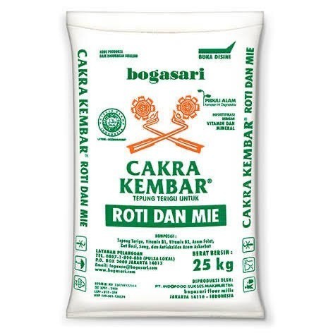 

Bettifer Tepung Terigu Cakra Kembar 25Kg / 25 Kg 1 Karung / Ball