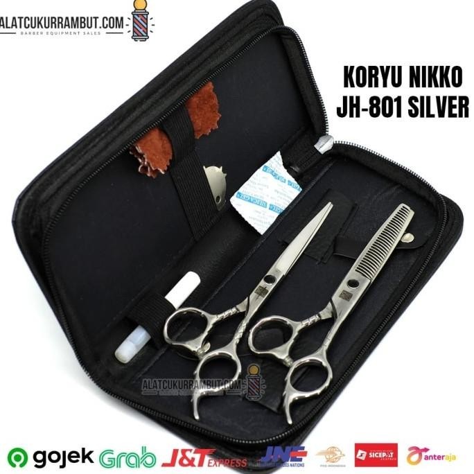 Gunting Potong Rambut Gunting Sasak Rambut Set Koryu Nikko Jh 801