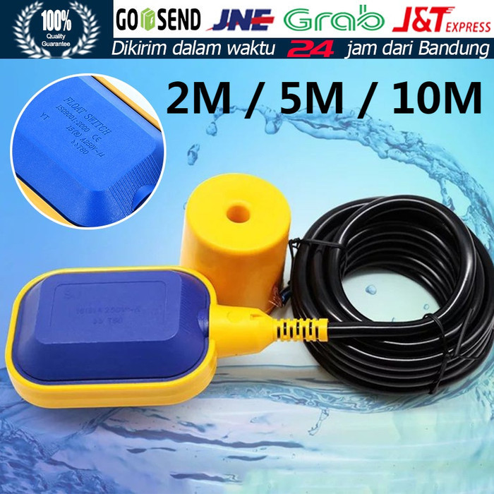 Float switch Floating Pompa Celup 2m/5/10m switch Otomatis Float pompa