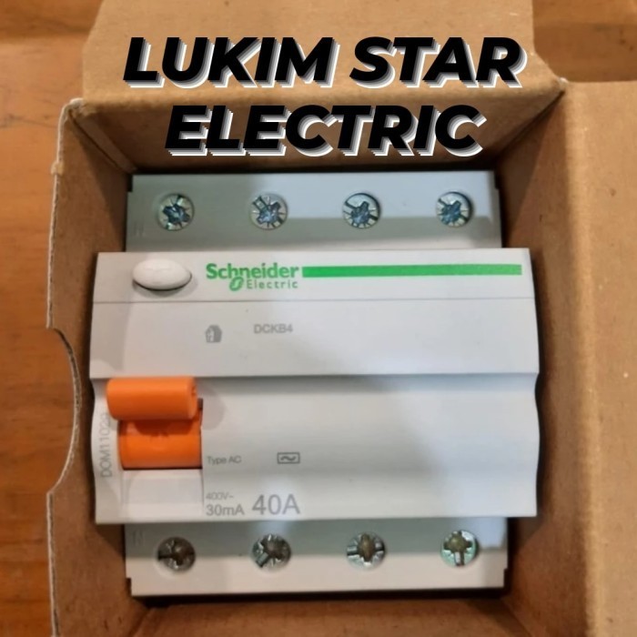 ELCB SCHNEIDER DOMAE 40A 4PHASE 300MA/30MA 40A 4PHASE ELCB 4 PHASE 40A