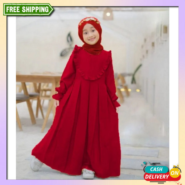 Gmis Anak2 Tanggung Gemis Anak Terbaru2024 Gms Perempuan 2 Tahun Stelan Ansk Gamiss Gamis Ank Terbar