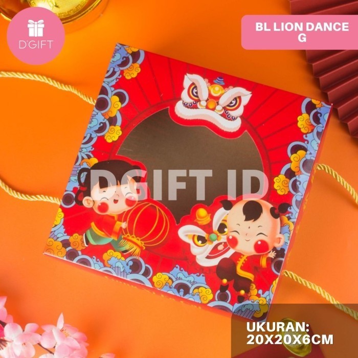 Dus Kue Imlek Box Bolu Sincia Kotak Lapis Legit CNY 20x20x6cm