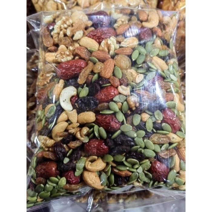 

TERBAIK! KACANG MIX BUAH KERING / CEMILAN SEHAT KACANG BUAH KERING