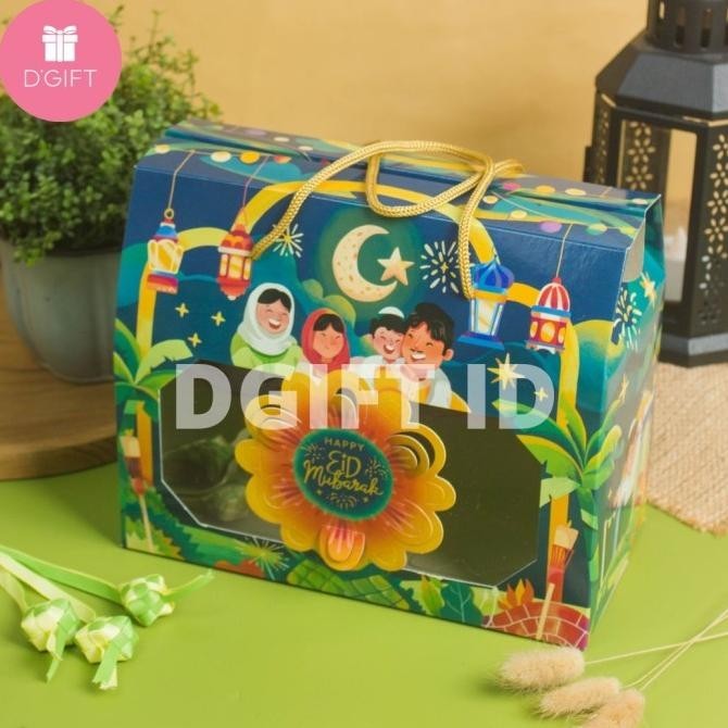 Box Toples Kue Kering Lebaran Dus Seserahan Idul Fitri 4 Toples 350gr