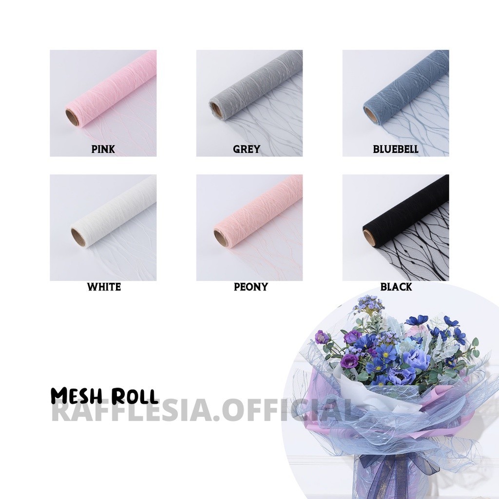 

Flower Wrapping R Motif Korea / Mesh Roll / Kertas Buket Bunga Flst
