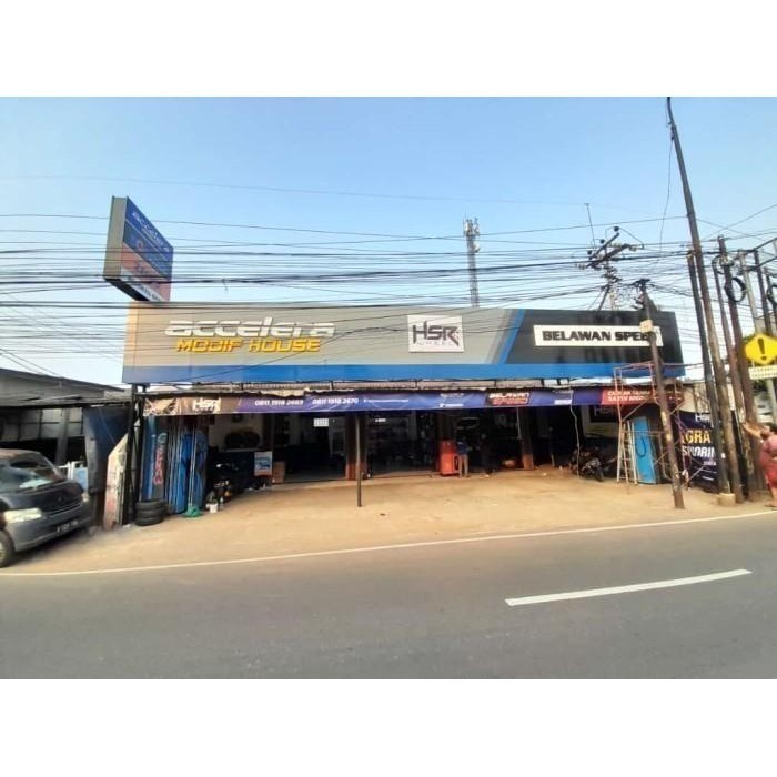 BAUT RACING HSR MOBIL VELLFIRE YARIS MAZDA MUR RODA MERAH DERAT 1.5