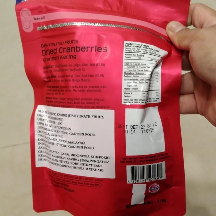 

TERBAIK! SUN GIFT DRIED CRANBERRIES - BUAH KRANBERI KERING 110GR