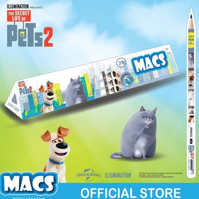 

Recomend Macs 2B pensil hitam segitiga-The secret life of pets triangle pencil ~
