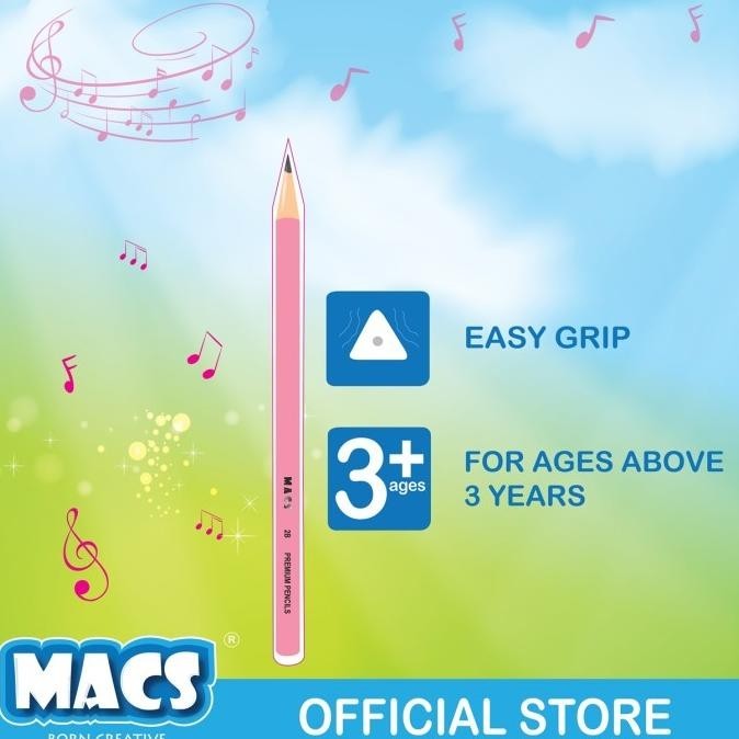 

Flash Sale - Macs 2B pensil hitam segitiga - AKIRA ,,