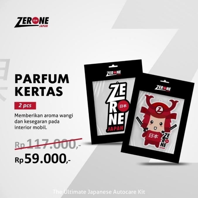 Promo Dapat 2 Zerone Japan Parfum Mobil Kertas Banyak Aroma