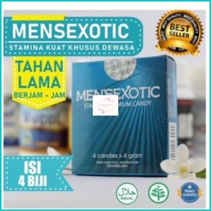 Permen Mensexotic Pria Candy Premium Tahan Lama Resmi Depkes Pirt No 2