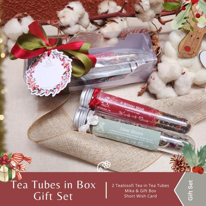 

Tea Tubes In Box Gift Set - Souvenir Teh Hampers Kado Fancy