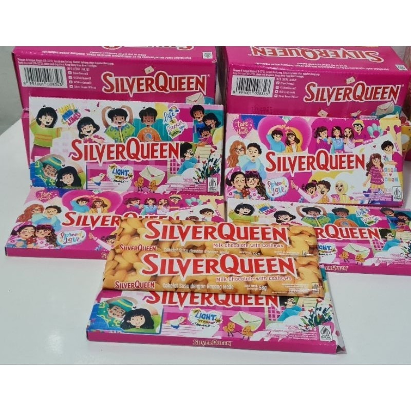 

I3Y SILVERQUEEN COKELAT SPESIAL EDISI VALENTINE PAKET PROMO ISI 2 MVQ