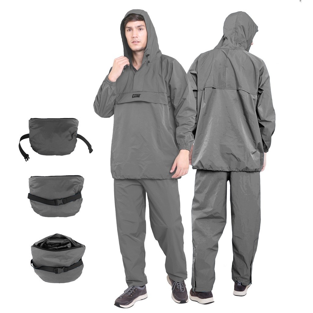 [ONLINE EXCLUSIVE] Capilari Jas Hujan Kantung Kangguru Raincoat Rain Coat Jas Hujan Setelan Pria
