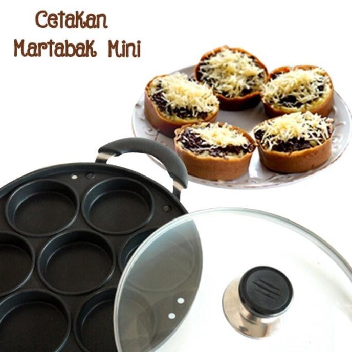 xy cetakan kue lumpur martabak mini / cake pan 7 lubang datar q2
