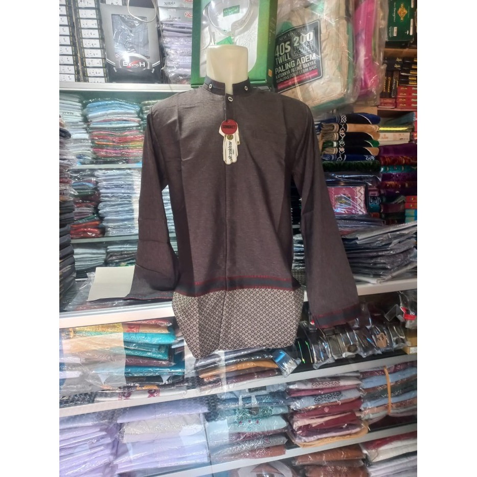 BAJU KOKO MUSLIM AL-ZABBAR MOTIF SONGKET BATIK