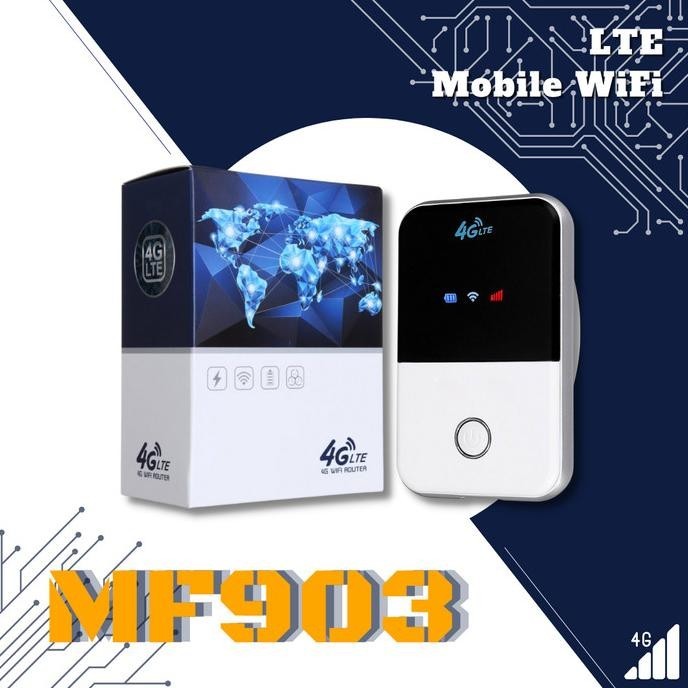 BARANG TERLARIS Modem Mifi 4G LTE MF903 Wireless Mobile WiFi Router Pocket Outdoor Hot