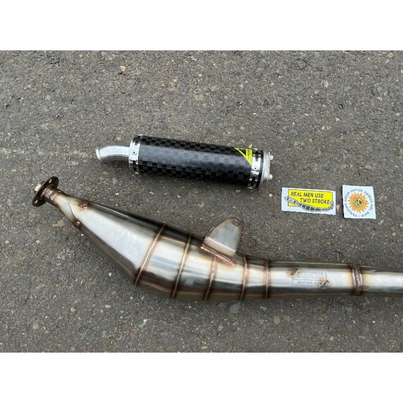 Knalpot Kolong Samping Yamaha F1ZR Force1 FIZR Silencer Karbon Spreadtow Original KY26