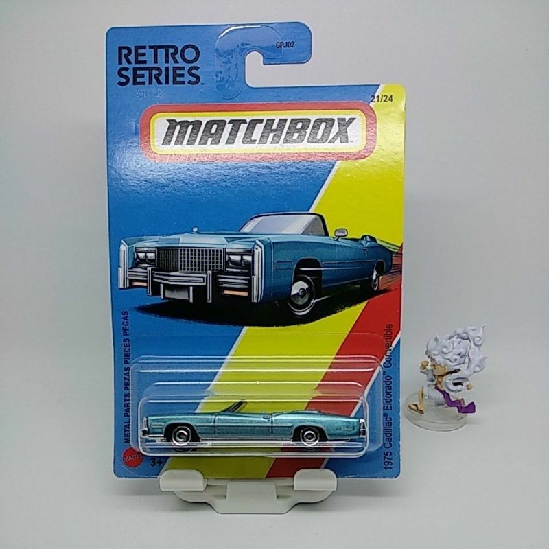 Matchbox Retro Series 1975 Cadillac Eldorado Convertible Blue Biru Diecast Die Cast