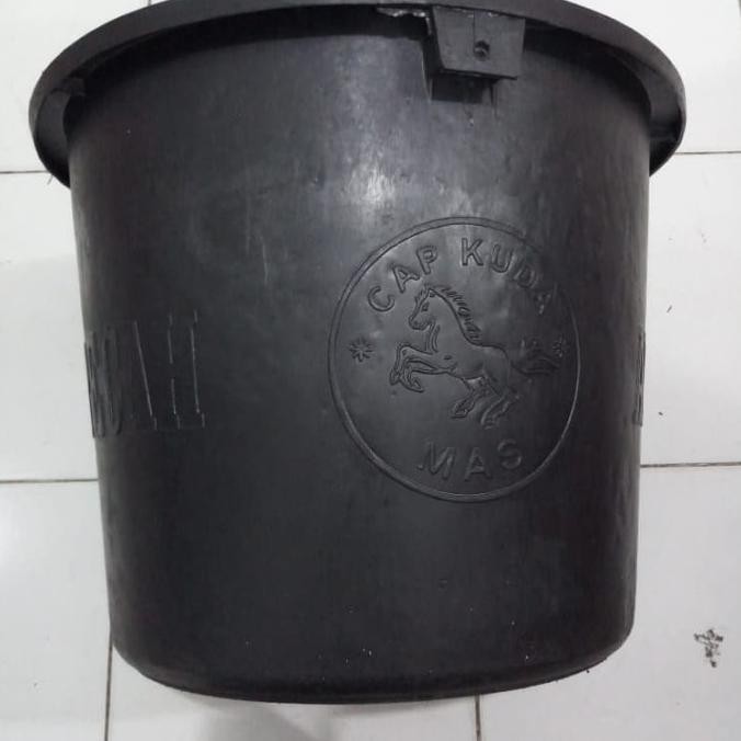 Update pot tanaman karet cap kuda mas uk 32L .,