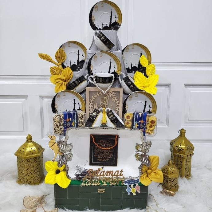 

Best Sales Paket Dekorasi Lebaran Idul Fitri Hampers Parcel Hadiah Kue Kering 019 Original