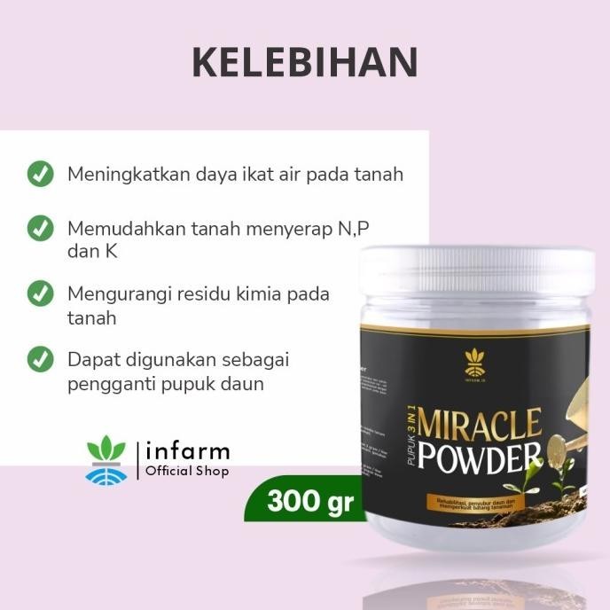 Special - [KIRIM DARI SURABAYA] INFARM - Miracle Powder Pupuk Pembenah Tanah - Miracle Powder