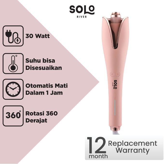 Solo River Newstyle Catokan Rambut Otomatis Pengeriting Rambut Curly