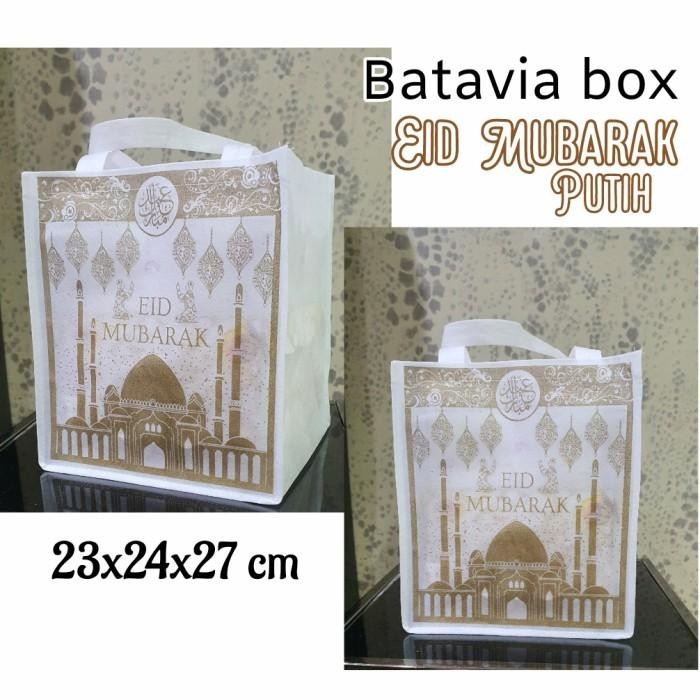 

Goodie Bag Lebaran 23X24X27Cm Eid Mubarak Putih 048