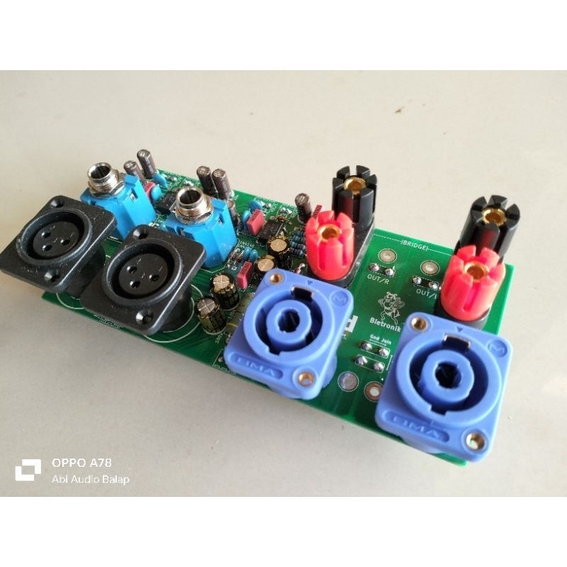 [ONLINE EXCLUSIVE] kit panel belakang input balance untuk plat bok power amplifier CA 5,10,20,30