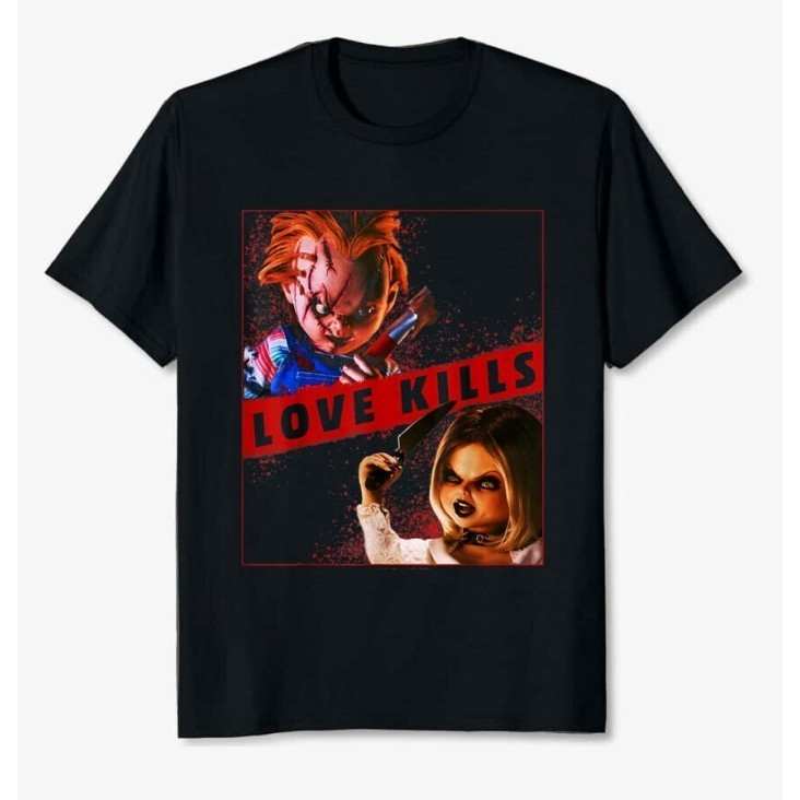 Baju Kaos Child's Play Chucky And Tiffany