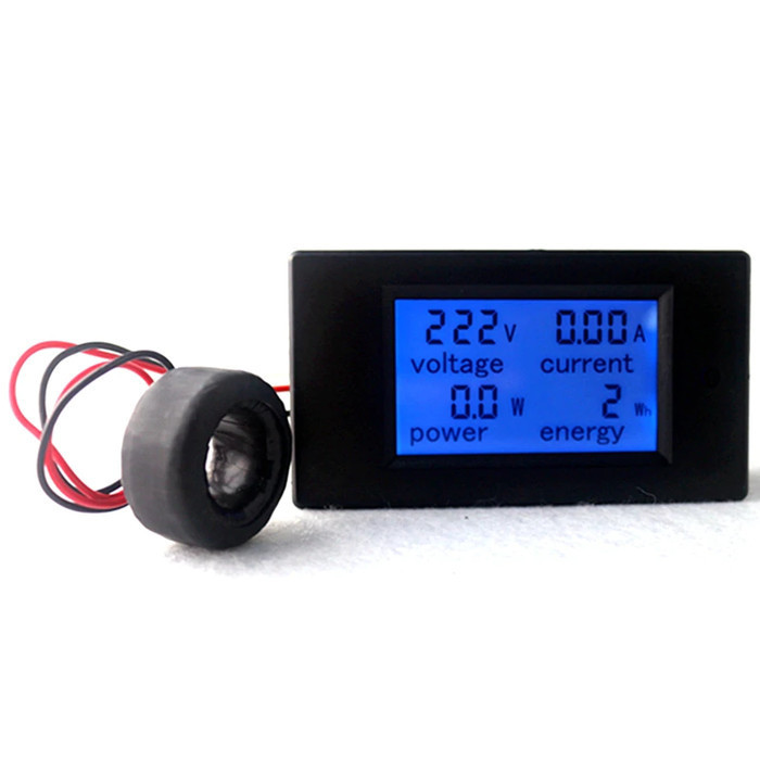 Voltmeter AC 80-260 V 20A Meter Ammeter + Coil Current Transformer