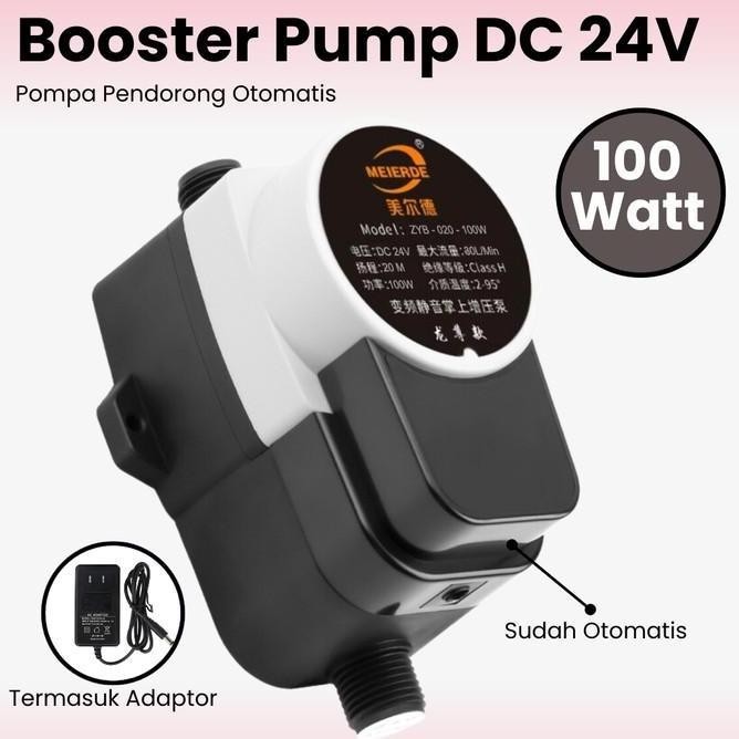 Ready Stock Pompa Pendorong Air Otomatis Dc 24V Booster Pump 100 Watt Kintanjeruk