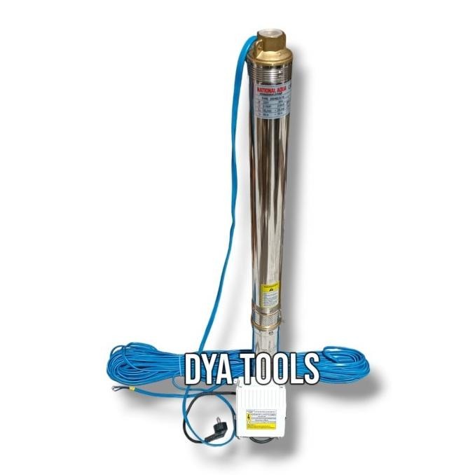 Pompa Air Submersible Satelit National 3 Inchi - 0.75 Hp + Kabel 50M Kintanjeruk