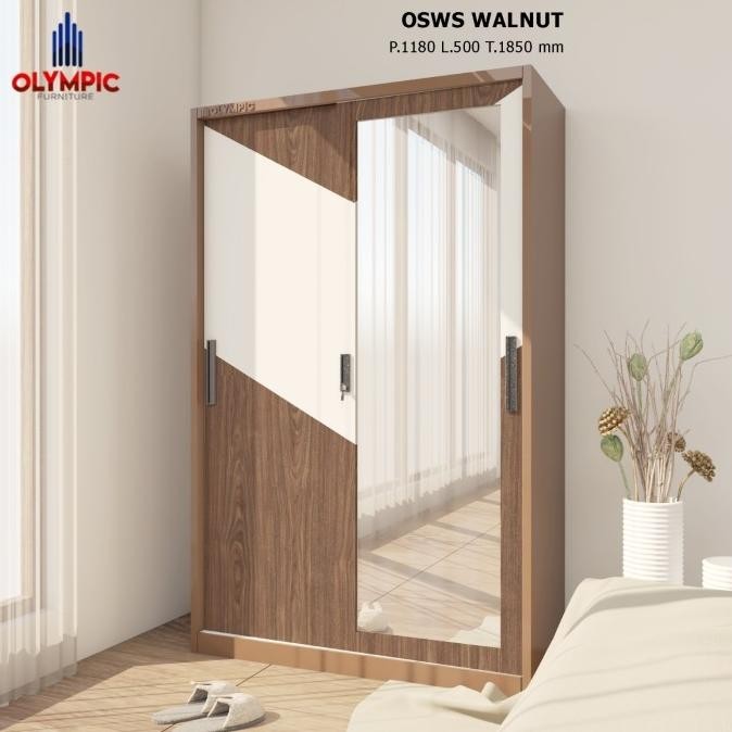 Lemari 2 Pintu Sliding Besi Minimalis/Lemari Pakaian Besi/Lemari Baju Xanexa