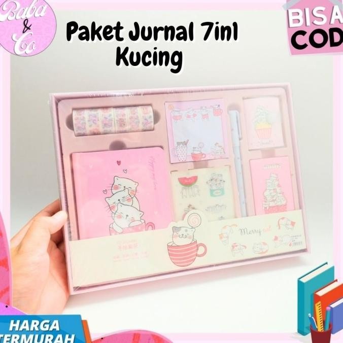 

Best Seller Paket Jurnal 7 In 1 Cute Cat Jurnal 7 In 1 Kuncing Lucu Imut Murah Cod