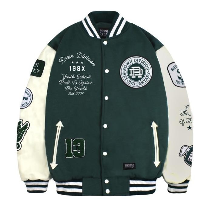 Rown Division Official Varsity Jacket - Rowndvsn Jaket Varsity Lil Bus Rasyaulil12