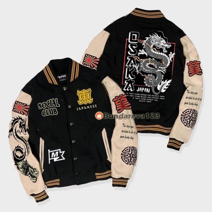Jaket Varsity Wanita Kamikaze / Jaket Baseball Varsity Pria Wanita Rasyaulil12