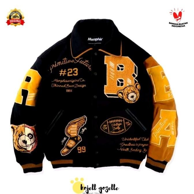 Memphis Varsity Jacket - Bear (Limited Edition) Rasyaulil12