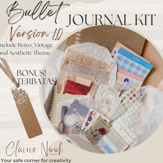 

Kualitas No1 Clairie Nook Bullet Journal Kit - Dekorasi Diary Notebook Scrapbook