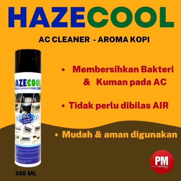HAZECOOL AC CLEANER - PEMBERSIH AC MOBIL & RUMAH ( AROMA KOPI ) ORIGINAL