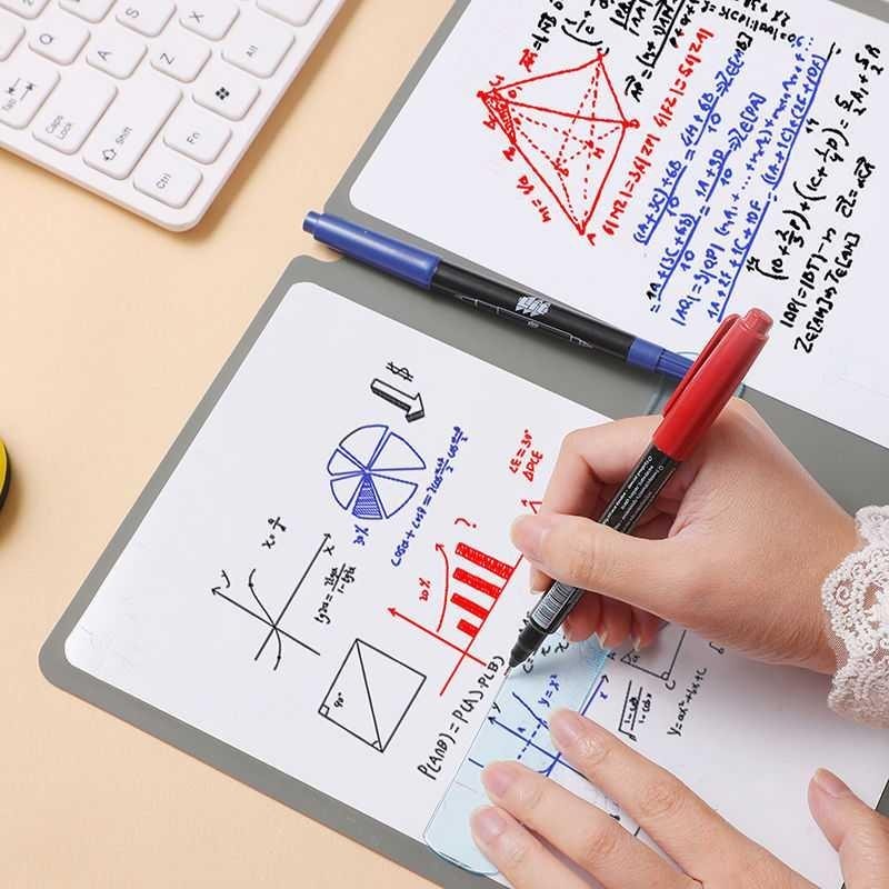 

Papan Tulis Portable A5 Whiteboard Notebook PU Leather with Pen - JS-10