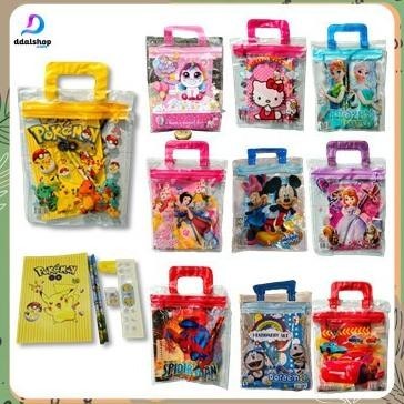 

tas bingkisan ulang tahun anak tas souvenir set alat tulis goodie bag