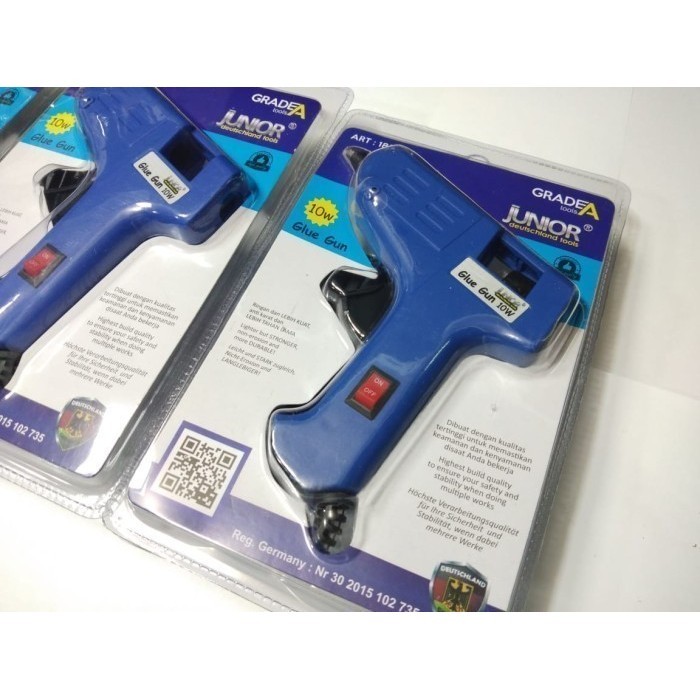 Lem Tembak Glue Gun Junior 10 Watt - Alat Lem Bakar Kecil untuk Berbagai Proyek DIY dan Perbaikan Rumah