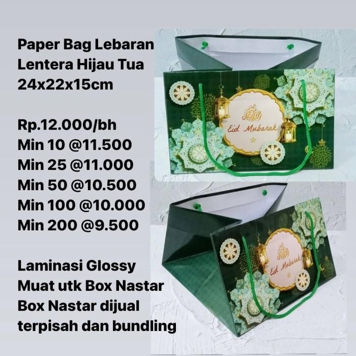 

Paper Bag Lebaran Ukuran 24X22X15Cm Muat Box Nastar Sekat 040