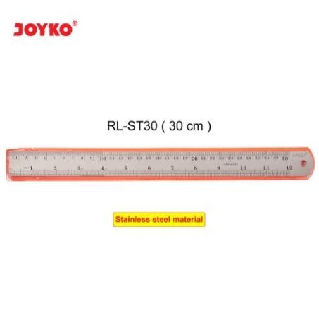

PENGGARIS BESI JOYKO STAINLESS STEEL RULER 30 CM KUAT TIDAK BERKARAT GROSIR MURAH SEKOLAH 30CM ORI
