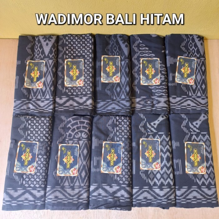 COD Sarung Wadimor Motif Bali Hitam, Sarung Wadimor Bali Khusus Hitam Mura
